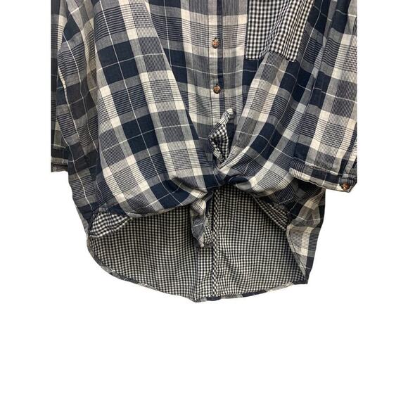 Anthropologie Pilcro Plaid Boyfriend Button Down Shirt SZ XS/S - Picture 8 of 10